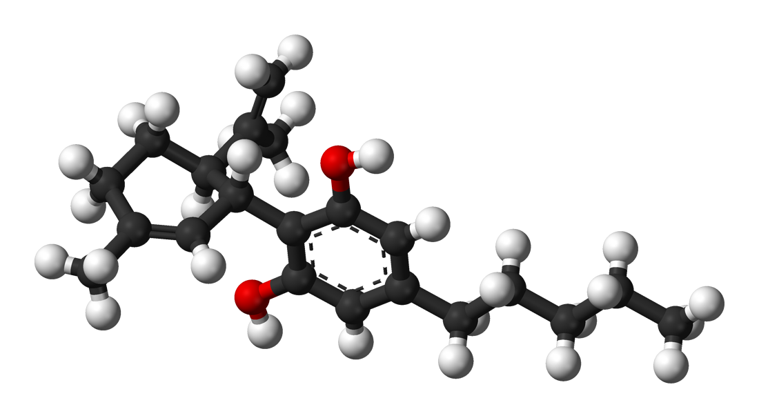 Chemical formula of cannabidiol (CBD) By Ben Mills - Own work, Public Domain, https://commons.wikimedia.org/w/index.php?curid=3179657